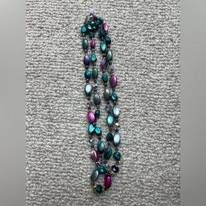 Vintage necklace jewel tones